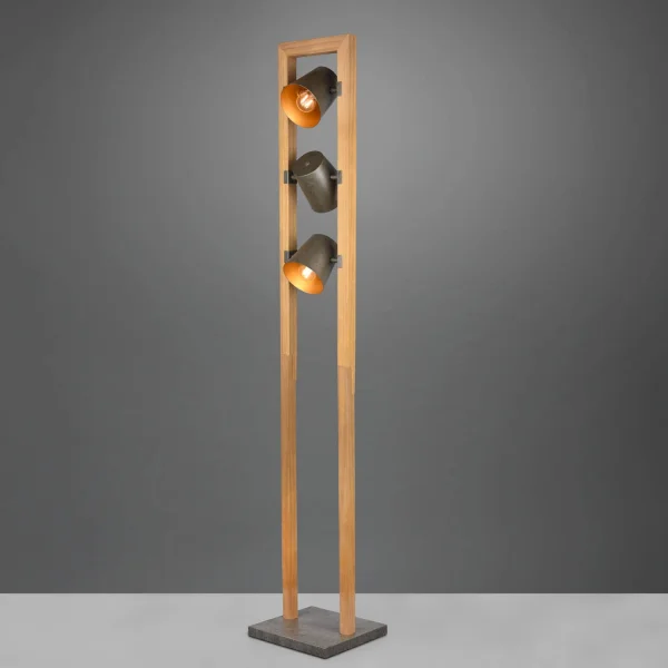 LÁMPARA DE PIE 3 LUCES METAL NÍQUEL ANTIGUO E14 NESTORE LÁMPARA DE PIE 3 LUCES METAL NÍQUEL ANTIGUO E14 NESTORE