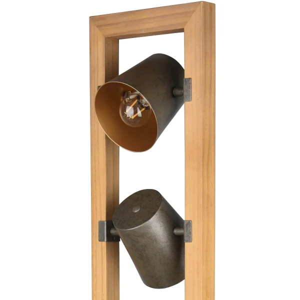 LÁMPARA DE PIE 3 LUCES METAL NÍQUEL ANTIGUO E14 NESTORE LÁMPARA DE PIE 3 LUCES METAL NÍQUEL ANTIGUO E14 NESTORE