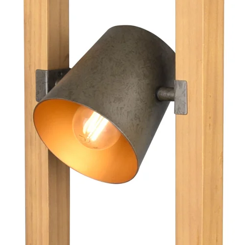 LÁMPARA DE PIE 3 LUCES METAL NÍQUEL ANTIGUO E14 NESTORE LÁMPARA DE PIE 3 LUCES METAL NÍQUEL ANTIGUO E14 NESTORE