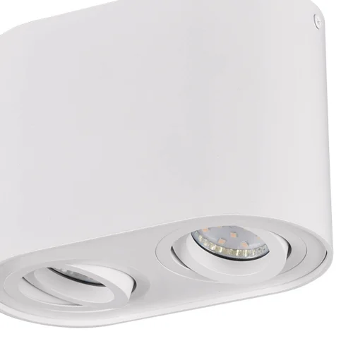 PLAFÓN DE TECHO 2 LUCES BASCULANTE METAL BLANCO GU10 FORTUNE