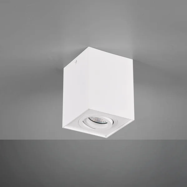 PLAFÓN DE TECHO 1 LUZ BASCULANTE METAL BLANCO GU10 GARIBALDI