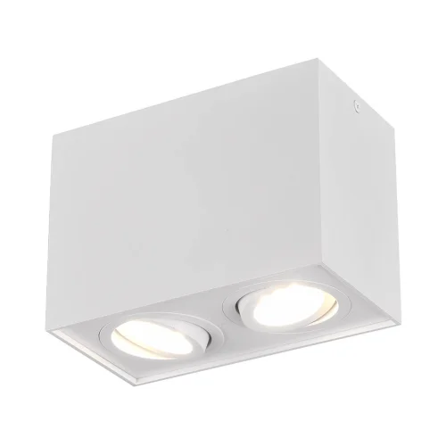PLAFÓN DE TECHO 2 LUCES BASCULANTE METAL BLANCO GU10 GARIBALDI