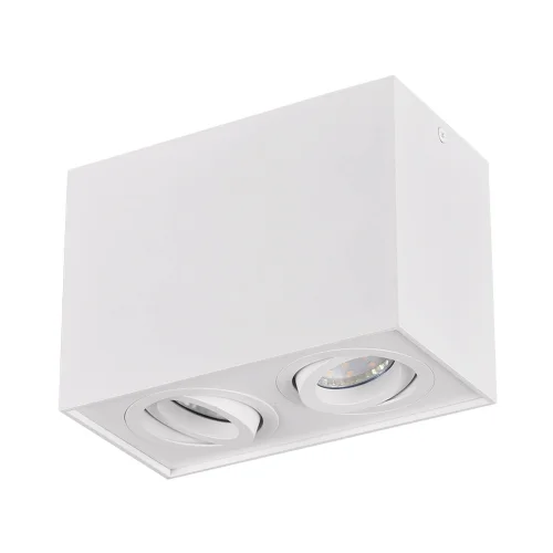 PLAFÓN DE TECHO 2 LUCES BASCULANTE METAL BLANCO GU10 GARIBALDI