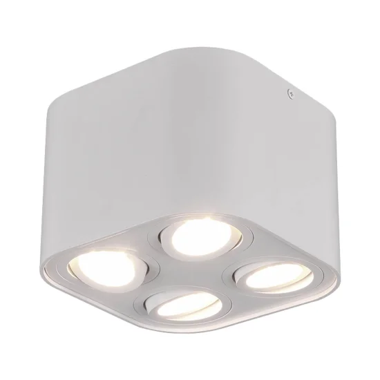 PLAFÓN DE TECHO 4 LUCES BASCULANTE METAL BLANCO GU10 FORTUNE