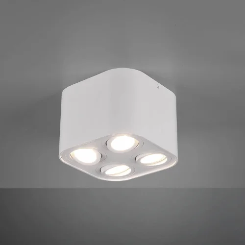 PLAFÓN DE TECHO 4 LUCES BASCULANTE METAL BLANCO GU10 FORTUNE