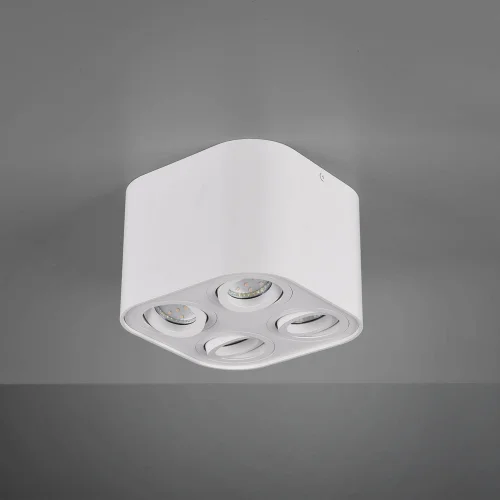 PLAFÓN DE TECHO 4 LUCES BASCULANTE METAL BLANCO GU10 FORTUNE