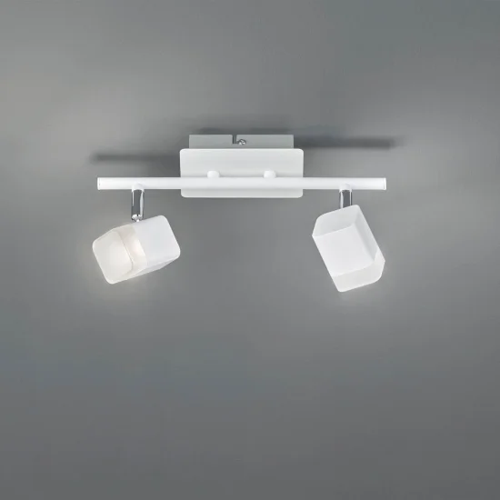 FOCO 2 LUCES LED 2x4 W 3000K METAL BLANCO ALPHONSE 2