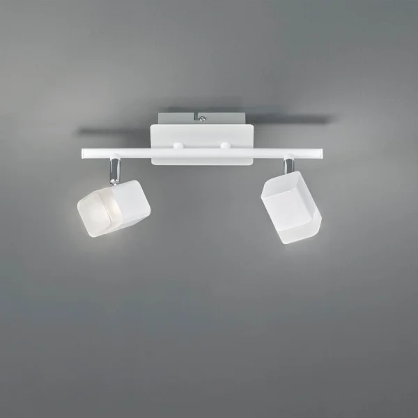 FOCO 2 LUCES LED 2x4 W 3000K METAL BLANCO ALPHONSE FOCO 2 LUCES LED 2x4 W 3000K METAL BLANCO ALPHONSE