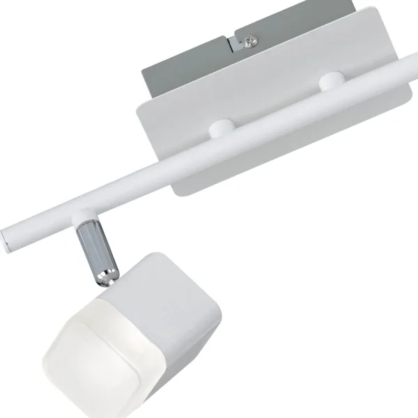FOCO 2 LUCES LED 2x4 W 3000K METAL BLANCO ALPHONSE FOCO 2 LUCES LED 2x4 W 3000K METAL BLANCO ALPHONSE