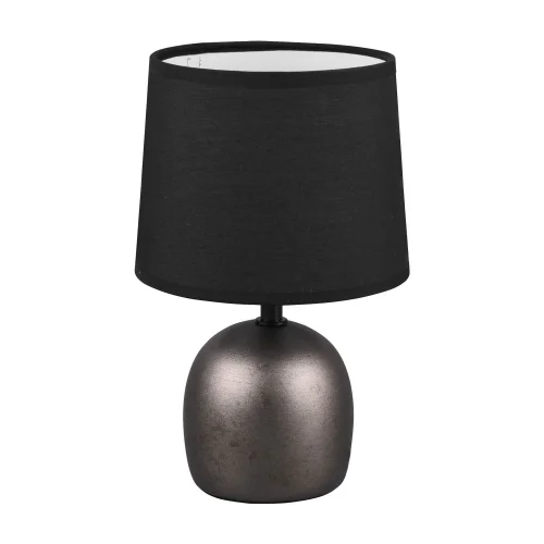 LÁMPARA DE MESA CERÁMICA NÍQUEL ANTIGUO KUBRA LÁMPARA DE MESA CERÁMICA NÍQUEL ANTIGUO KUBRA