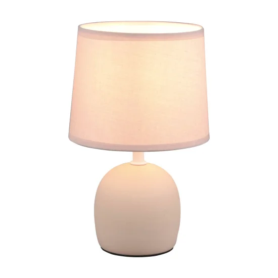 LÁMPARA DE MESA CERÁMICA BEIGE KUBRA 2