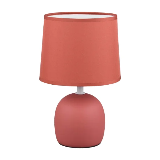 LÁMPARA DE MESA CERÁMICA NARANJA KUBRA 2