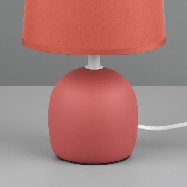 LÁMPARA DE MESA CERÁMICA NARANJA KUBRA