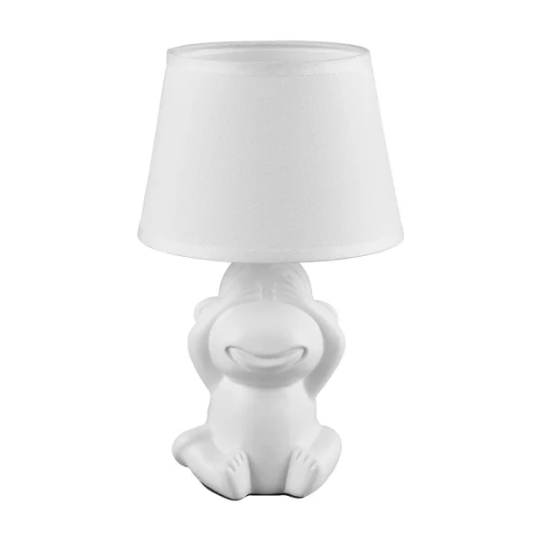 LÁMPARA DE MESA CERÁMICA BLANCA E14 KIBO