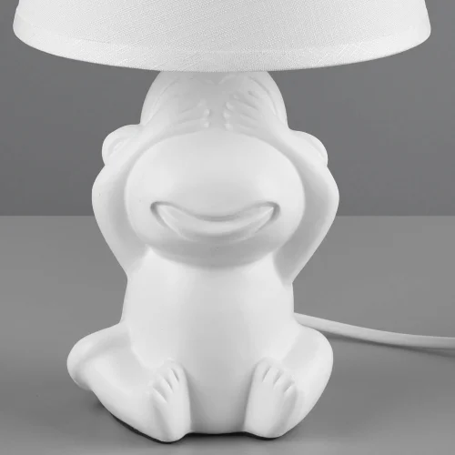 LÁMPARA DE MESA CERÁMICA BLANCA E14 KIBO