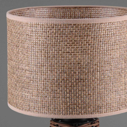 LÁMPARA DE MESA MALLA DE RATTAN MARRÓN E27 DAKARI LÁMPARA DE MESA MALLA DE RATTAN MARRÓN E27 DAKARI