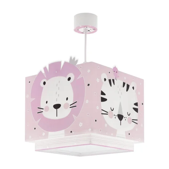 LÁMPARA DE TECHO BABY JUNGLE ROSA