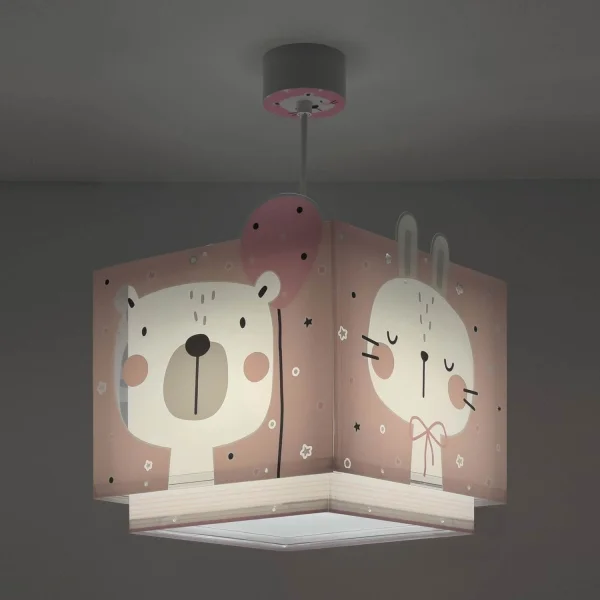 LÁMPARA DE TECHO BABY JUNGLE ROSA