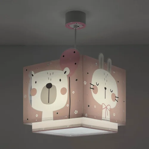 LÁMPARA DE TECHO BABY JUNGLE ROSA