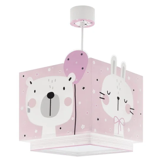 LÁMPARA DE TECHO BABY JUNGLE ROSA 2