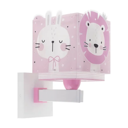 APLIQUE DE PARED BABY JUNGLE ROSA