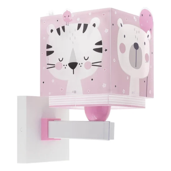 APLIQUE DE PARED BABY JUNGLE ROSA 2