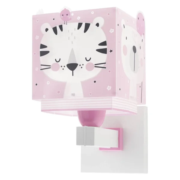 APLIQUE DE PARED BABY JUNGLE ROSA