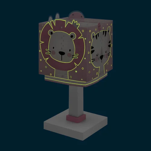 LÁMPARA DE MESA BABY JUNGLE ROSA