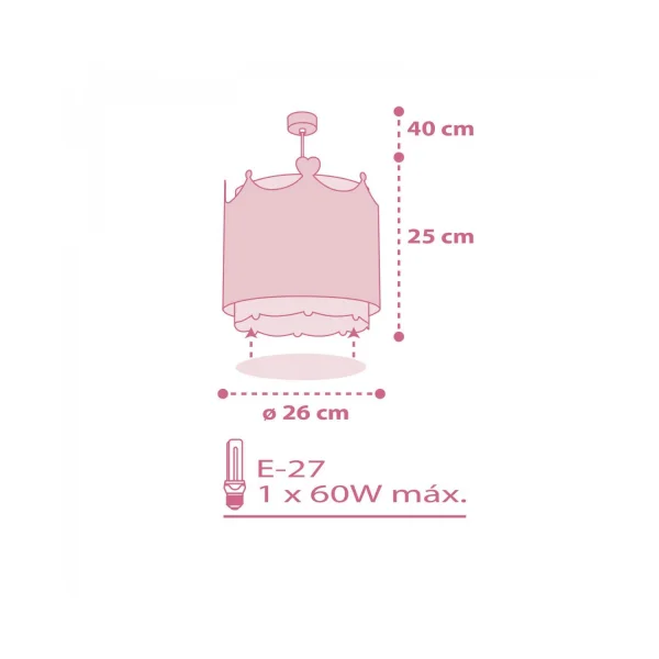 LÁMPARA DE TECHO LITTLE QUEEN LÁMPARA DE TECHO LITTLE QUEEN
