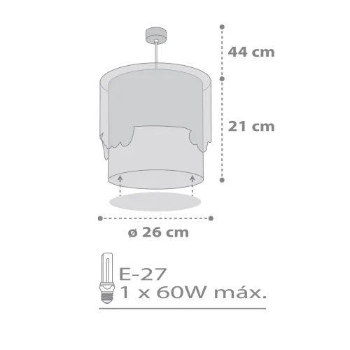LÁMPARA DE TECHO BABY TRAVEL LÁMPARA DE TECHO BABY TRAVEL