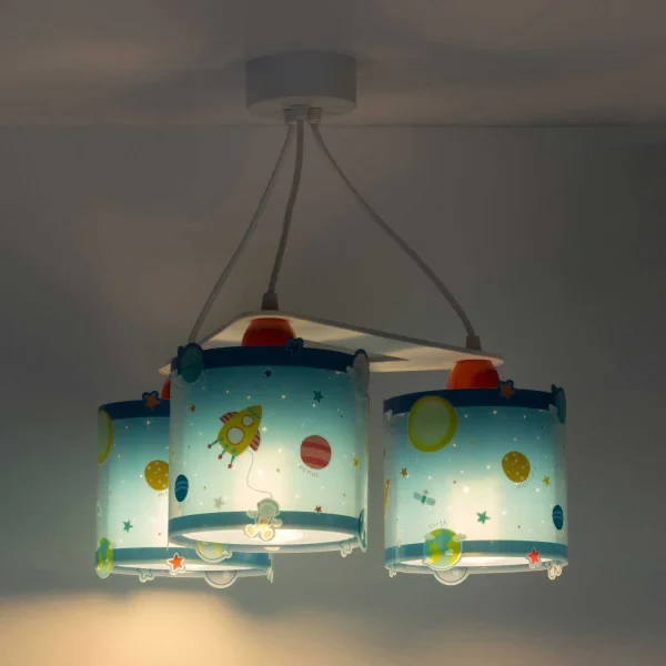 LÁMPARA COLGANTE 3 LUCES PLANETS
