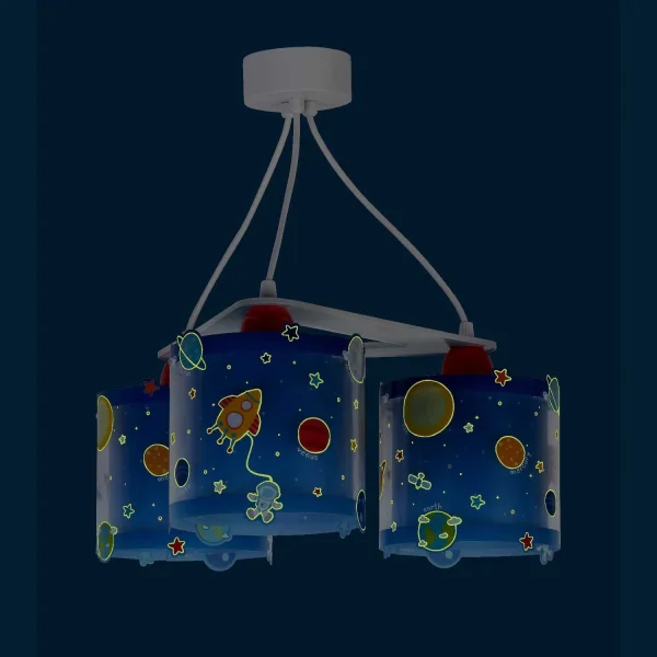 LÁMPARA COLGANTE 3 LUCES PLANETS