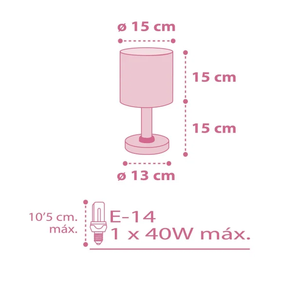 LÁMPARA DE MESA COLORS
