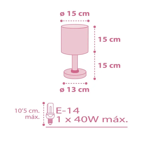 LÁMPARA DE MESA COLORS