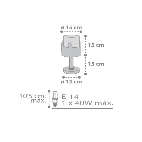 LÁMPARA DE MESA LOVING DEER