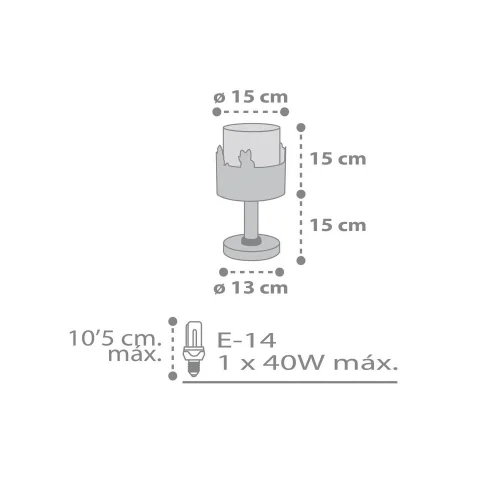 LÁMPARA DE MESA LOVING DEER