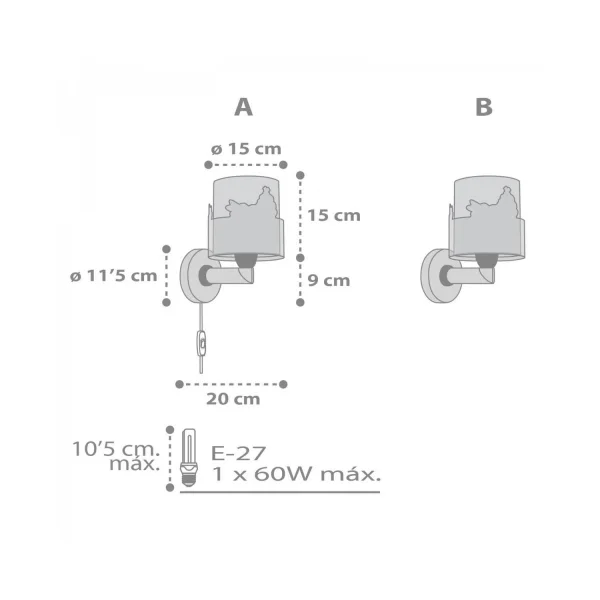 APLIQUE DE PARED LOVING DEER