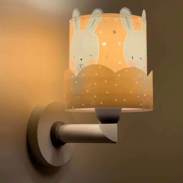 APLIQUE DE PARED BABY BUNNY ROSA