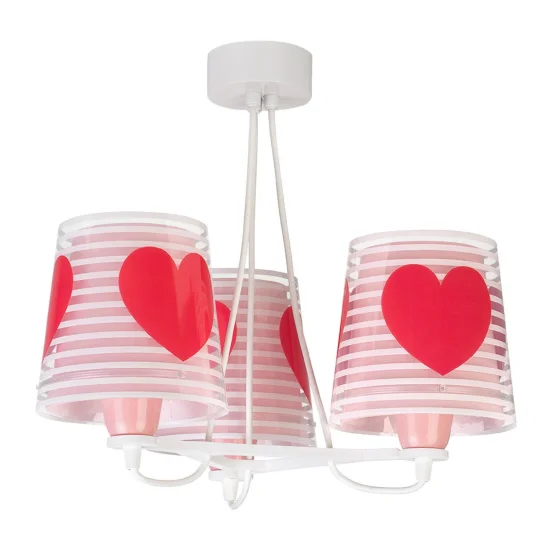 LÁMPARA DE TECHO 3 LUCES LIGHT FEELING ROSA 2