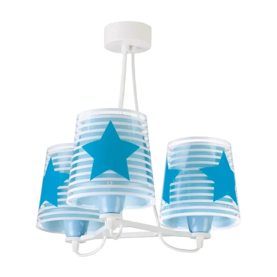 LÁMPARA DE TECHO 3 LUCES LIGHT FEELING AZUL