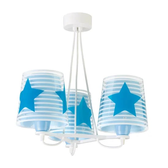 LÁMPARA DE TECHO 3 LUCES LIGHT FEELING AZUL 2