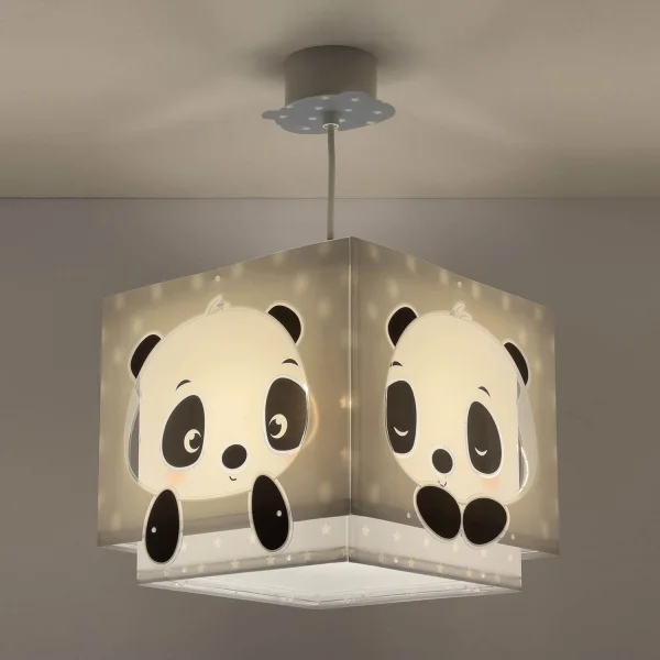LÁMPARA DE TECHO PANDA AZUL