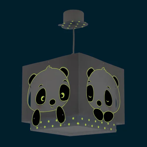 LÁMPARA DE TECHO PANDA AZUL