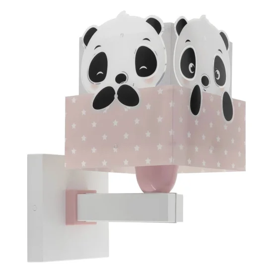 APLIQUE DE PARED PANDA ROSA 2