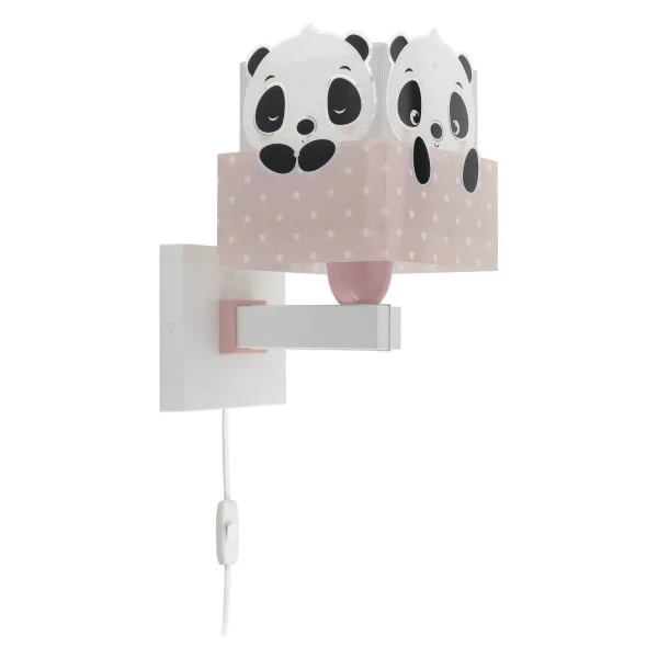 APLIQUE DE PARED PANDA ROSA