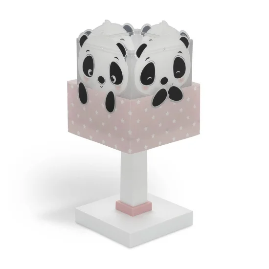 LÁMPARA DE MESA PANDA ROSA