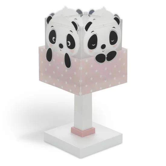 LÁMPARA DE MESA PANDA ROSA 2