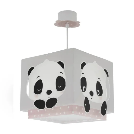 LÁMPARA DE TECHO PANDA ROSA