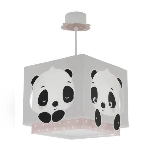 LÁMPARA DE TECHO PANDA ROSA