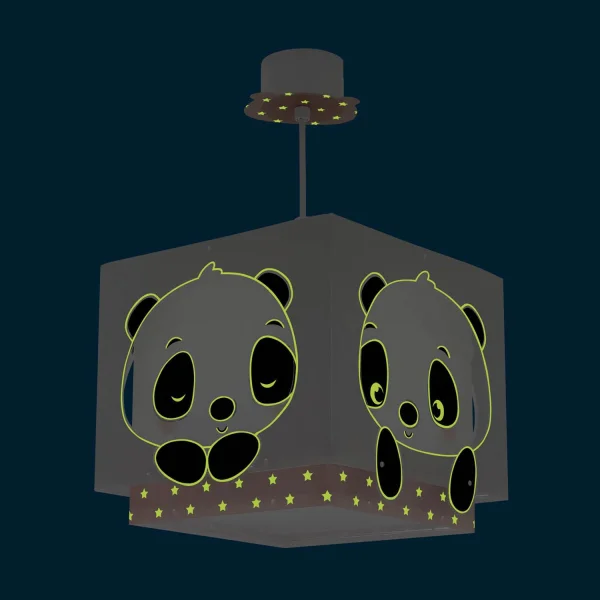 LÁMPARA DE TECHO PANDA ROSA